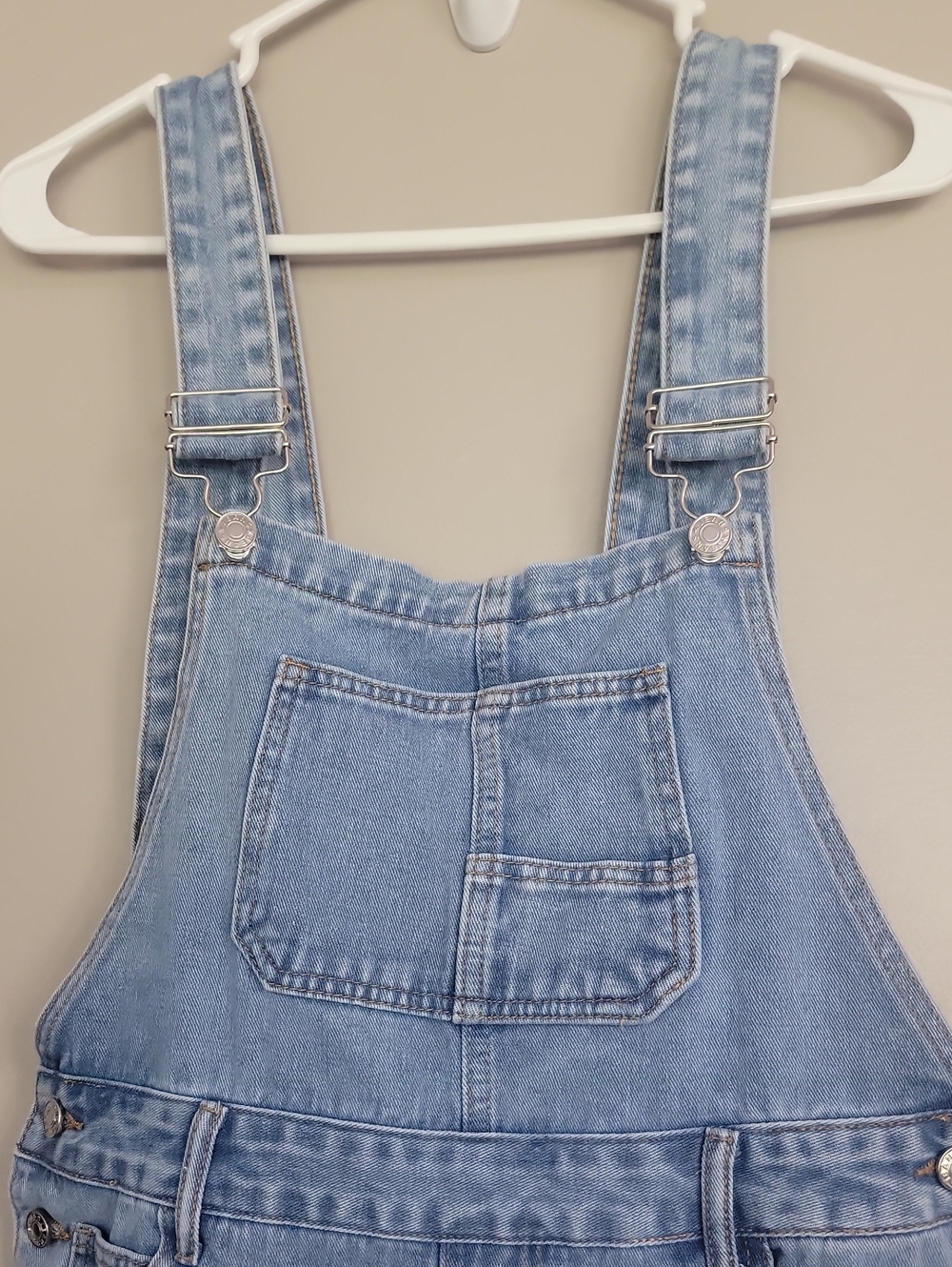 SHEIN Jean Short Alls Overalls Size 8 / 10 - Picture 2 of 10